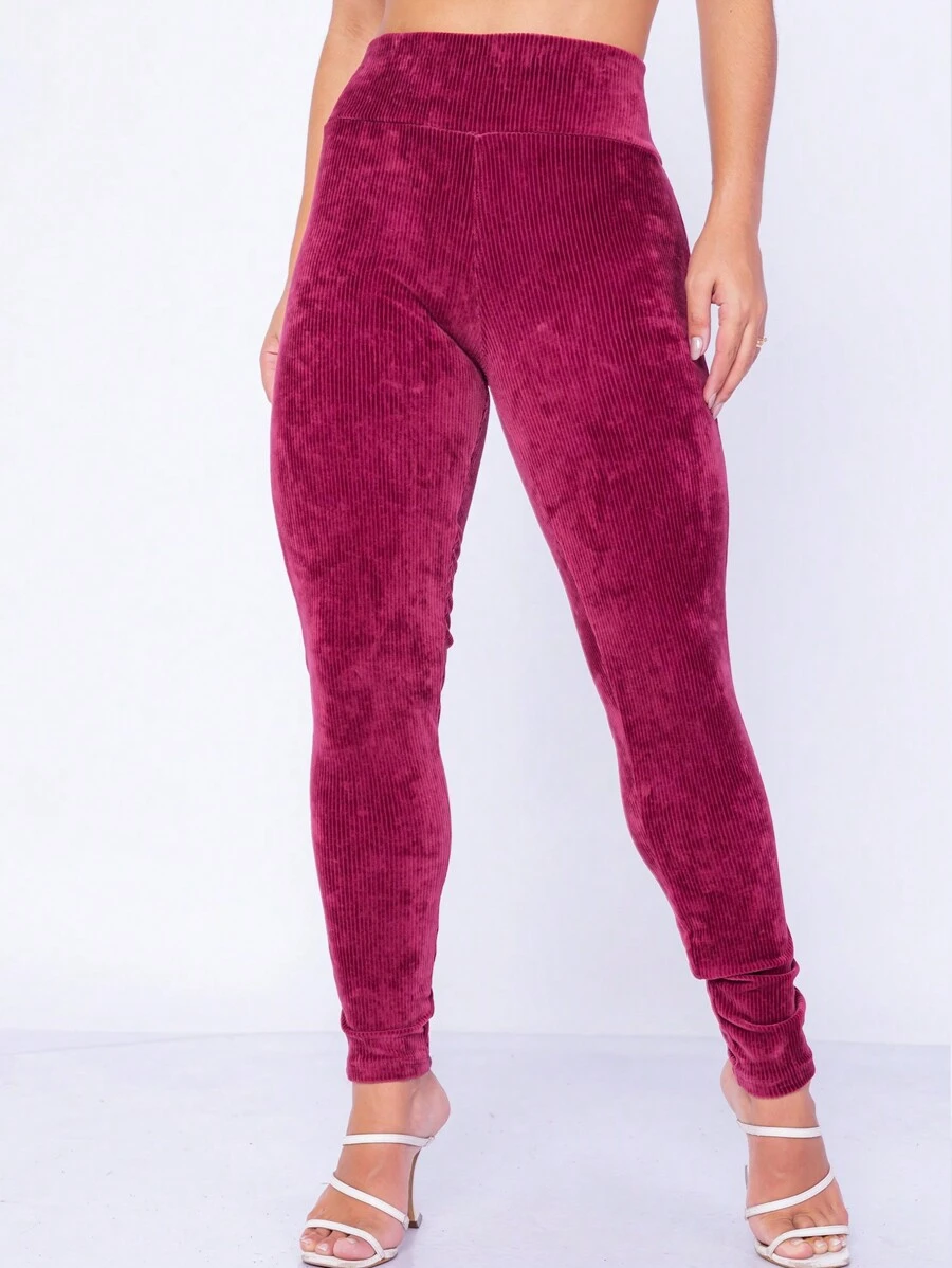 Women Pants - 紅色 - 查看 1