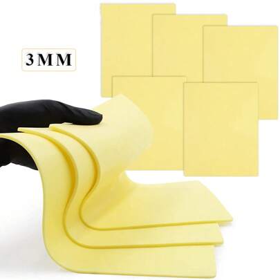 3mm Thick 11.5"X7.7" Blank Tattoo Practice Skin, Double-Sided Large Faux Skin, Suitable For Permanent Makeup
