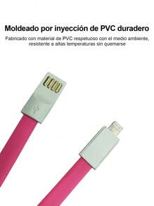 1 Pieza Cable Cargador Super Largo De 0.8m compatible con iPhone