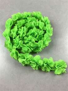 19 Colors Available, 13pcs 5cm Width 3D Chiffon Flower DIY Trim For Headband, Shoes, Hat Decoration