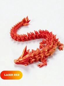Décoration de Noël, Jouet dragon multicolore articulé, corps entier, flexible, imprimé en 3D. Ornement de salon, cadeau de surprise décompression