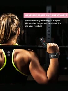 SKDK 1 Pair Adjustable Weight Lifting Wrist Straps Bodybuilding Powerlifting Strength Training Deadlifts Straps Gym Gym Wristbands Accessories