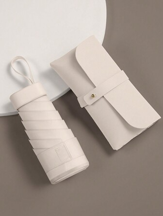 Mini Portable Foldable Sun & Rain Umbrella Set, Compact Travel Umbrella, UV Protection, 1pc Boy Valentine Heart Valentine Summer Cooling,Beach,Travel