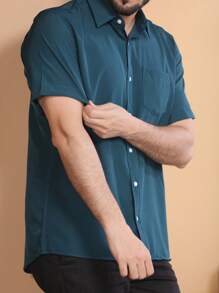 Men Shirts - Màu xanh lá cây đậm - Xem 4