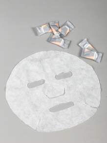 NEFOUME 50入組壓縮紙製一次性臉部面膜套裝,搭配髮帶,適用於家居美容diy,免費附贈小面膜碗 - 彩色 - 查看 3