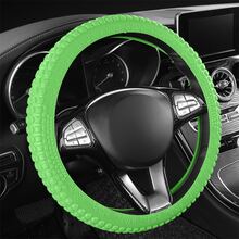 1 Vỏ Bọc Vô Lăng Ô Tô Co Giãn, Xanh Dương/Xanh Lá/Màu Be/Tím/Nâu, Chống Trơn Trượt, bốn Mùa - màu xanh lá - Xem 4