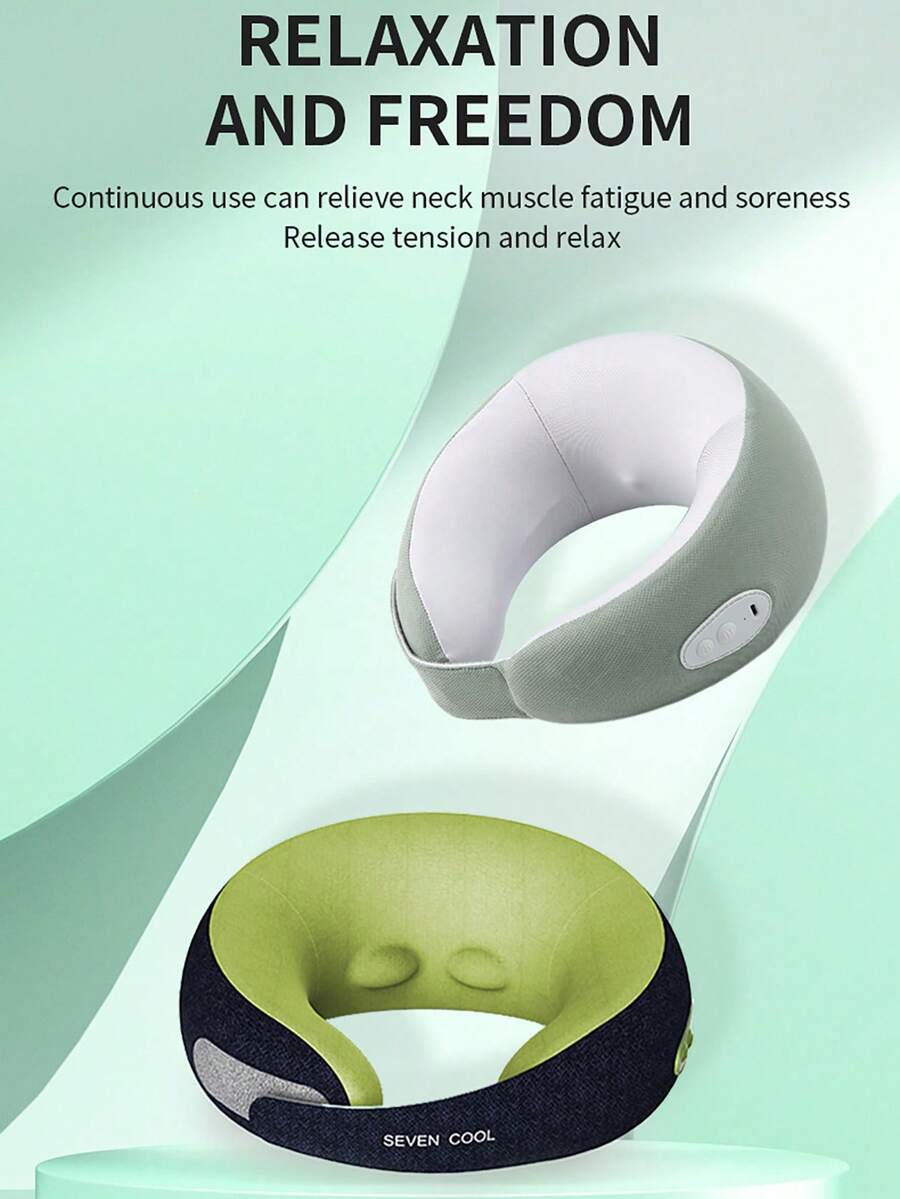 Cervical Massager For Neck Pain Relief, With Kneading And Heating Function, U-Shaped Massage Pillow, Home And Office Use - U-shaped Massage Pillow - View 1