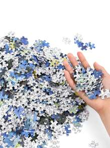 1 scatola da 1000 pezzi di puzzle a tema cartoni animati, dimensione 75cm x 50cm, per adulti, per alleviare lo stress e decorazione artistica. Adatto come regalo per Natale o Capodanno, puzzle, puzzle per adulti