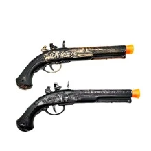 Pistola de Pirata do Caribe de Plástico, Brinquedo de Cosplay de Pirata, Acessório e Brinquedo de Arma para Fantasia de Personagem de Halloween, Acessório para Peça de Teatro, Festa e Festival, Adequado Tanto para Homens Quanto para