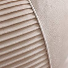 1 funda de cojín de artesanía con borde enrollado plisado con parches sin núcleo de almohada - Beis - Ver 3