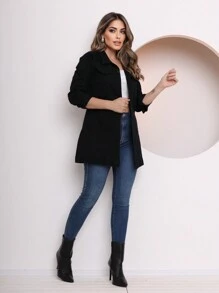 Women Denim Tops - màu đen - Xem 3
