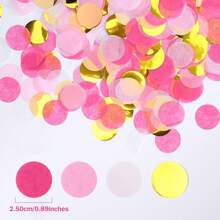 1pack/5000pcs 1in Round Tissue Paper Confetti Multi-Color For Wedding Decoration,Christmas - Multicolor - View 23