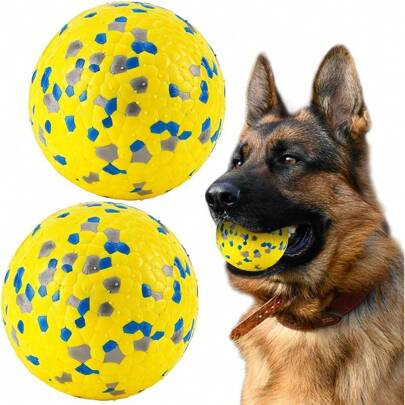 3pcs Dog Balls, Tennis Balls, Dog Toys, Suitable For Intense Chewing,Durable Teething Dog Toys, Floating Water Toys, Picking Balls, Suitable For Large&Medium Dogs