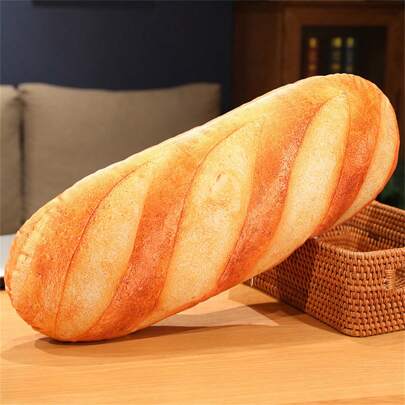 3D Simulation Bread Plush Pillow,Soft Butter Toast Bread Food Pillow Lumbar Back Cushion Stuffed Toy For Home Decor Birthday Giftlorax,Sausage Pillow,Stuff Animal,Plushie Pillow,Animal Stuff,Support Cushion