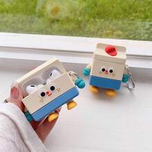 1 Pc New Creative Three-Dimensional Super Cute Cartoon  Design Case Compatible With AirPods For AirPods1/2 AirPods Pro For Man And Woman,Students Gift,Daily - Multicolor - View 5