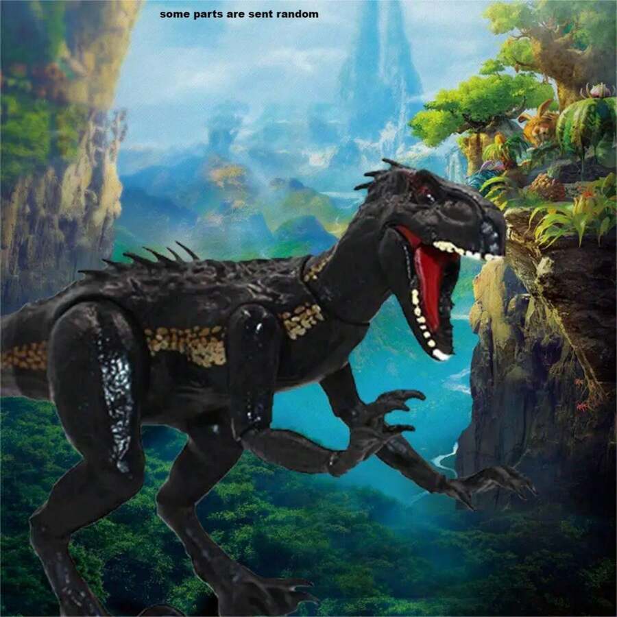 1pc, YULOMI Dinosaur Toy, Tyrannosaurus Rex And Raptor Animal Model, Hand And Foot Joint Moveable Model Animal  Toy, Party Birthday Gift. - Multicolor - View 1