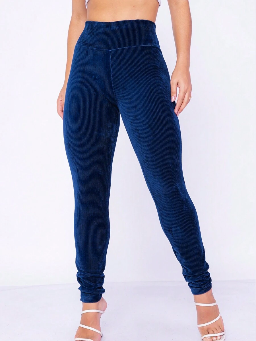 Women Pants - 藏蓝色 - 查看 1