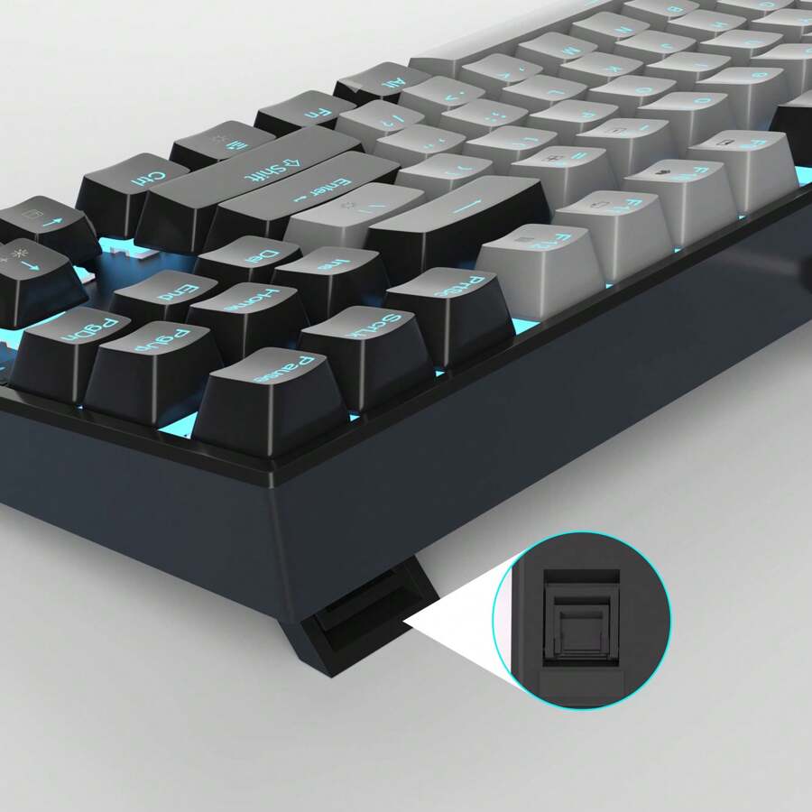 MageGee -Star 75% Mechanical Gaming Keyboard With Blue Switch, LED Blue ...