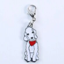 1pc Bulldog Keychain Animals Dogs Pendants Jewelry Making DIY Tag Handmade Crafts Charms Lovely Dog Jewelry Gifts Car Accessories Bag Charm
