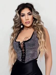 Women Tops - 黑色 - 查看 3