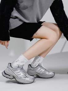 女士休闲鞋，新款优雅女鞋，舒适 - 銀灰 - 查看 3