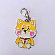 1pc Bulldog Keychain Animals Dogs Pendants Jewelry Making DIY Tag Handmade Crafts Charms Lovely Dog Jewelry Gifts Car Accessories Bag Charm