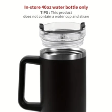 1個，40盎司保溫杯子的替換蓋，車用杯子、咖啡杯蓋、汽車保溫杯蓋、飲料杯配件的防漏水杯蓋 - 彩色 - 查看 3