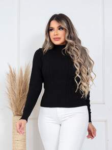 Women Sweaters - 黑色 - 查看 4