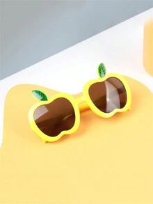 Lindas gafas para niños con forma de manzana, estilos personalizados y versátiles, adecuadas para uso diario - niño - Ver 7