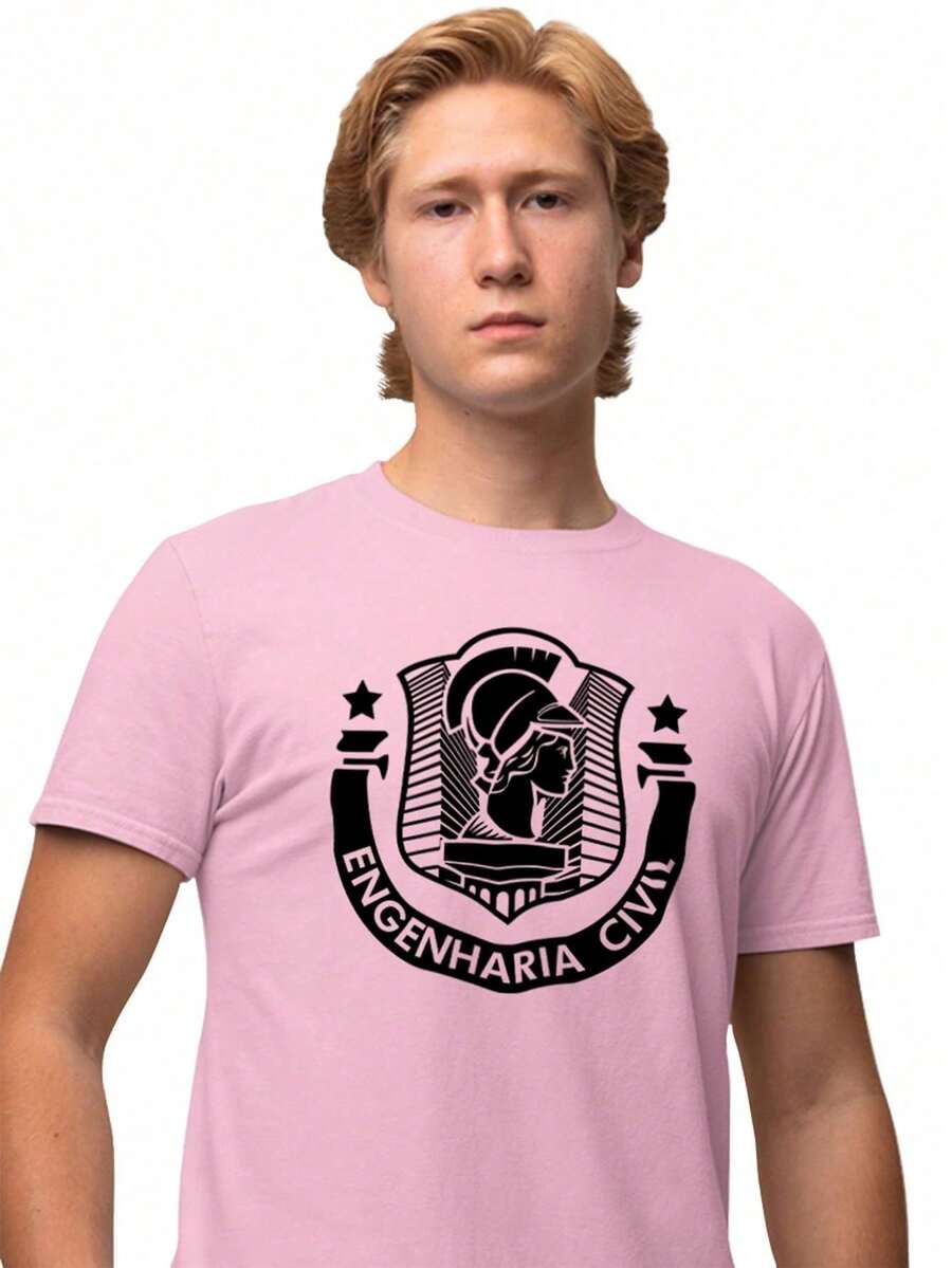 Men T-Shirts - Màu Hồng baby - Xem 1