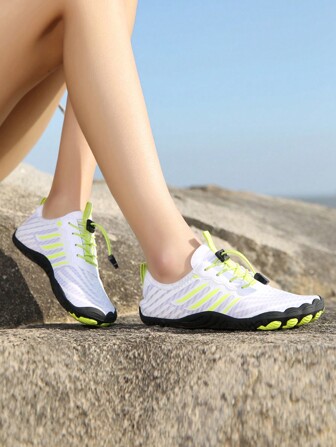 1pair Spring & Summer Outdoor Sports Water Shoes For Men And Women, Breathable, Non-Slip, Quick-Drying, Odor-Resistant, Lightweight, Suitable For Couple, Fishing, Beach, Yoga, Running, Trekking