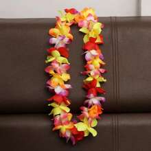 1pc Hawaiian Lei Garland Party Decoration Birthday Wedding Graduation Accessory, Ideal For Clothing, Necklace, Room & Graduation Decoration,Christmas - Multicolor - View 15