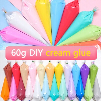 70g Starry Jello Simulation Set, Cream Piping Nozzles, DIY Phone Case, Hair Clip Material, Stationery Box, Photo Frame, Handmade Crafts, Resin Accessories