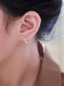 Set da 4 pezzi di orecchini in acciaio inossidabile placcato oro 18k con ciondolo a goccia in zirconia cubica, con piccoli cerchi in rame placcato oro, set elegante e di moda per donne, adatto per decorazione quotidiana e regalo di San Valentino