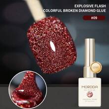 1片装 15毫升 12色闪光片 彩色碎钻凝胶指甲油 可卸除 UV/LED灯指甲油 女士礼物 DIY居家美甲 - 彩色 - 查看 16