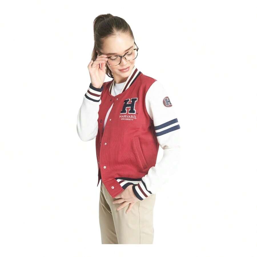 CHAMARRA BOMBER UNIVERSITARIA - Rojo - Ver 1