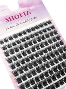3D Natural Cluster False Eyelashes, 0.07mm Thickness, 8-14mm Length, Mixed Set, 10 Rows Total 120 Clusters, D-Curl, Ultra-Lightweight Segmented False Lashes, Comfortable Wear, DIY Handmade, Easy To Create Delicate Eye Makeup, Suitable For Various Occasions Like Parties, Daily Travel, Etc. Eyelash Clusters, False Eyelashes, Individual False Lashes, Fake Eyelashes - 黑色 - 查看 5