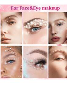 1.5/2/2.5/3/4/5mm Mixed Half Pearl Mini Nail Charms 1 Box Of Flat-Back White Half Round Pearls Flat-Back White Pearl For Home DIY And Professional Nail Art, Face Makeup And Craft (1.5/2/2.5/3/4/5mm) Nail Gems Nail Supplies