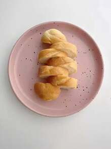 1pc Ceramic Dinner Plate With Asymmetrical Ink Splash Design, Large Capacity Practical Tableware, Creative And Lovely Style Decoration Piece, Suitable For All Eating Occasions,Kitchen,Christmas Gift