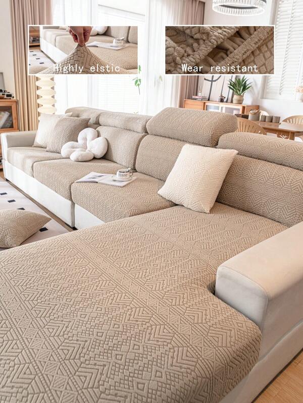 1 Stück elastische Vintage-Sofabezug im Bohemian-Stil, einfach zu installieren, Anti-Rutsch-, Anti-Kratz-Möbelschutz für alle Jahreszeiten