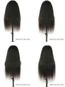 ISEE HAIR Wear Go 6x4 HD 蕾丝无胶卷曲直发假发自然色 180% 18-30 英寸蕾丝闭合假发预拔和预剪，带有自然发际线，适合女性日常使用 - SNatural - 查看 7