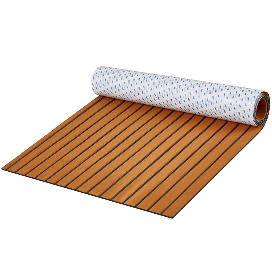 Boat Flooring, EVA Foam Boat Decking 94.5" X 35.4", Non-Slip Self-Adhesive Flooring, 23.2 Sq.Ft Marine Carpet For Boats, Yacht, Pontoon, Kayak Decking - Brown - View 1