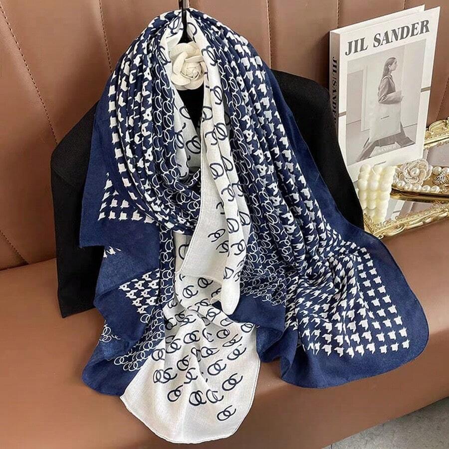 Women's Scarves - OC-藍色 - 查看 1
