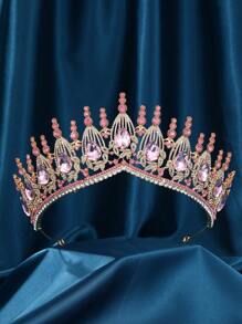 Baroque Crystal Headpiece And Crown, Luxury Rhinestone Pageant Headpiece, Bridal Wedding Hair Accessories, Jewelry Crown Headpiece For Women