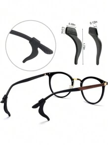 24PCS Anti-Slip Earmuffs Glasses 12 Pairs Of Silica Gel Glasses Leg Bracket Anti-Slip Earmuffs Fixed Glasses Accessories For Women