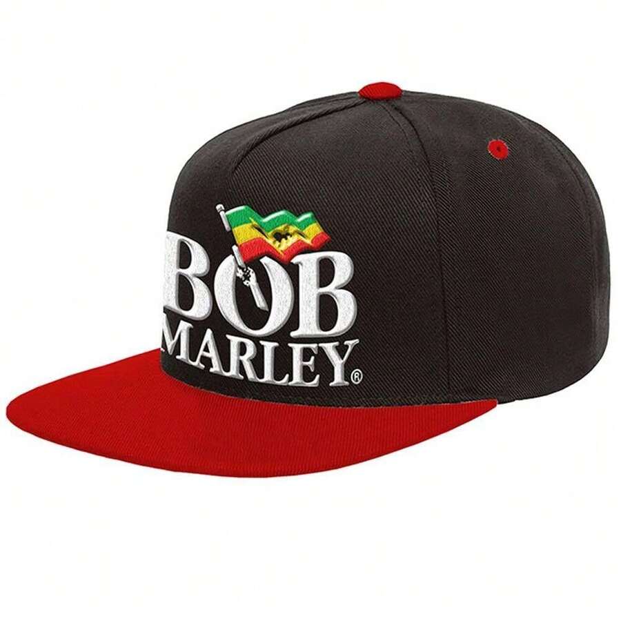 Bob Marley Unisex Adult Logo Baseball Cap (Black) - Black - View 1
