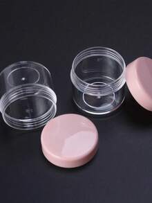 30Pcs 20g Mini Portable Round Pot Bottles Travel Sample Empty Container For Facial Cream Shampoo Lotion (Pink) - Pink - View 6