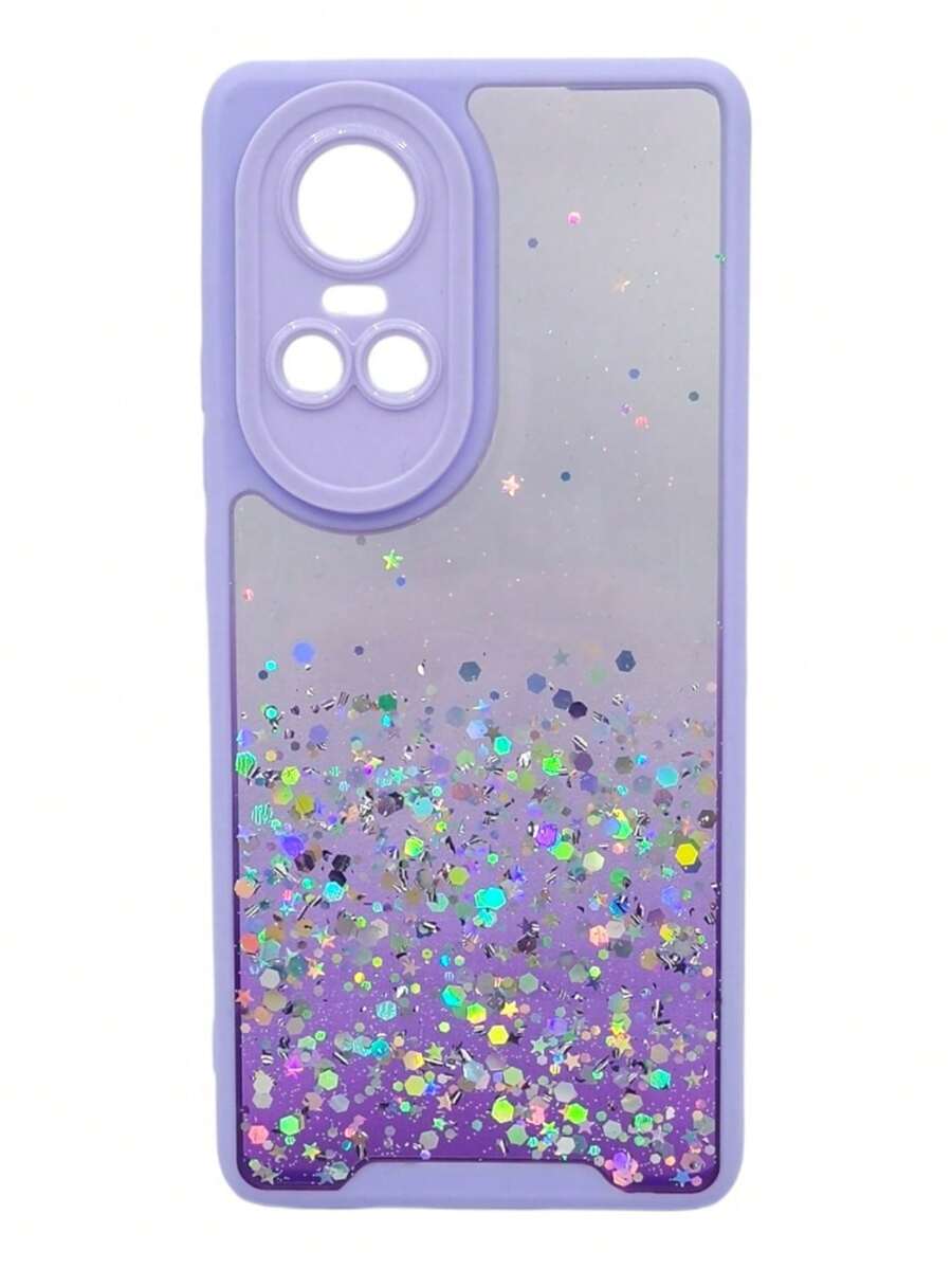 Funda Oppo Reno 10 5g Protector Cámara Brillos Mujer - Lila Púrpura - Ver 1
