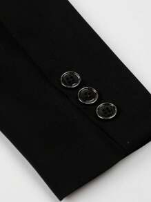 3pcs Young Boy Suit Set: Jacket, Pants, Bow Tie - Wedding, Party, Performance Attire, Spring & Fall - Black - View 8