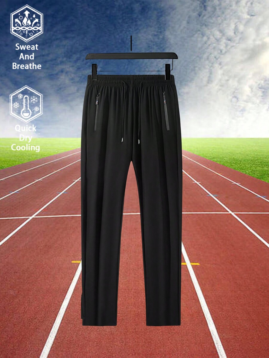 Herren Trainingshose Lose Passform - EIS Seide Material - Für Sport & Freizeit